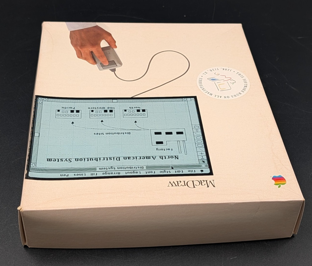 Vintage Software Macintosh MacDraw - UNUSED