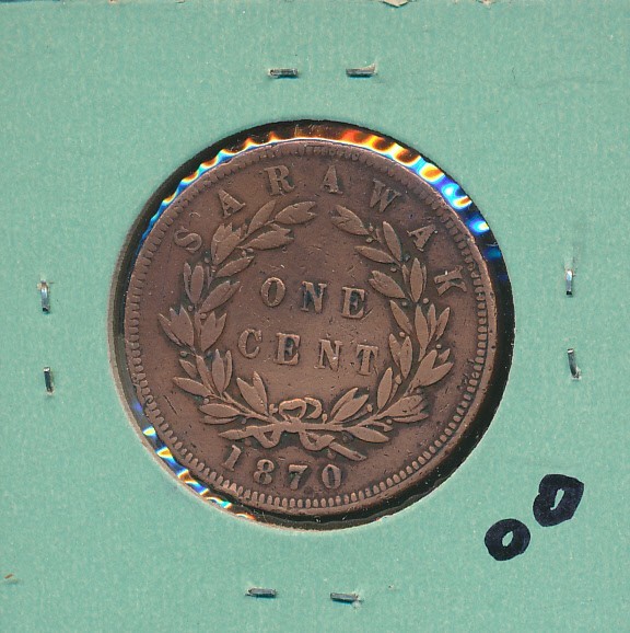 STRAITS SETTLEMENTS - 1 CENT - 1870 - #6936