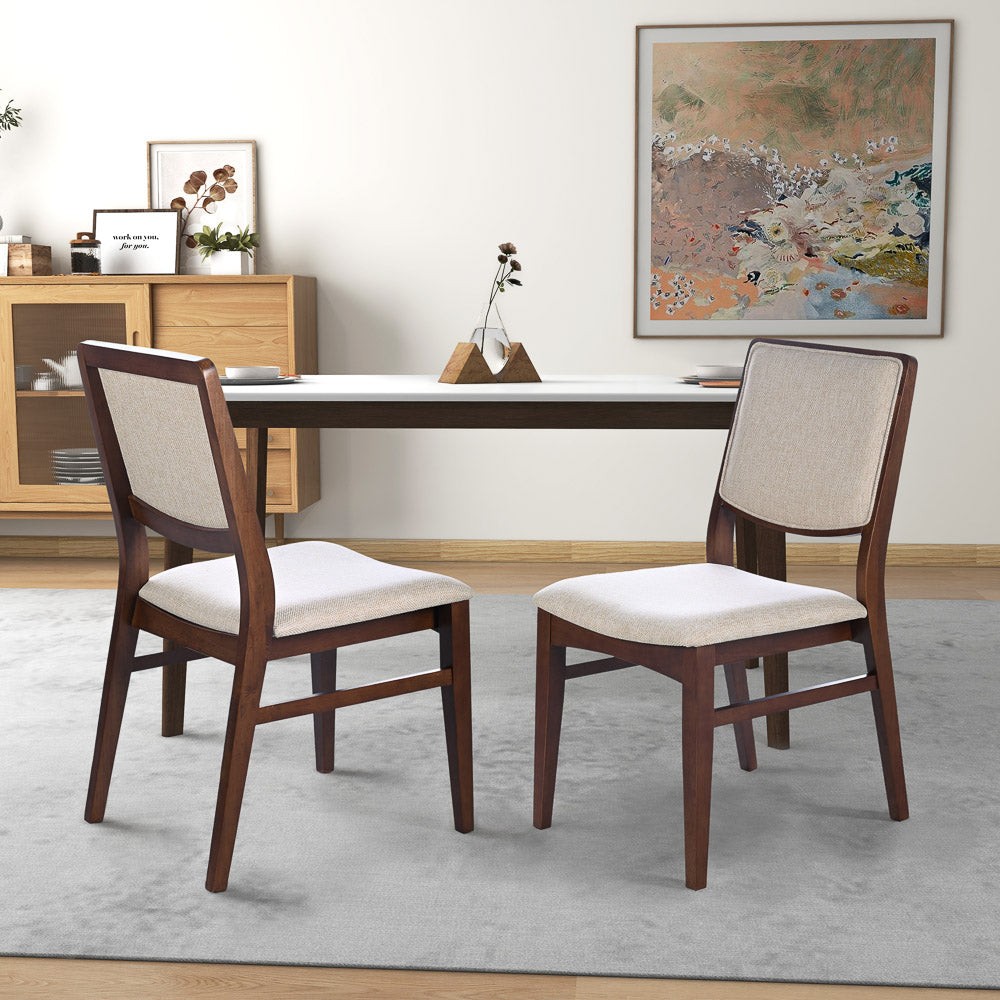 Skylar Beige Fabric Dining Chair