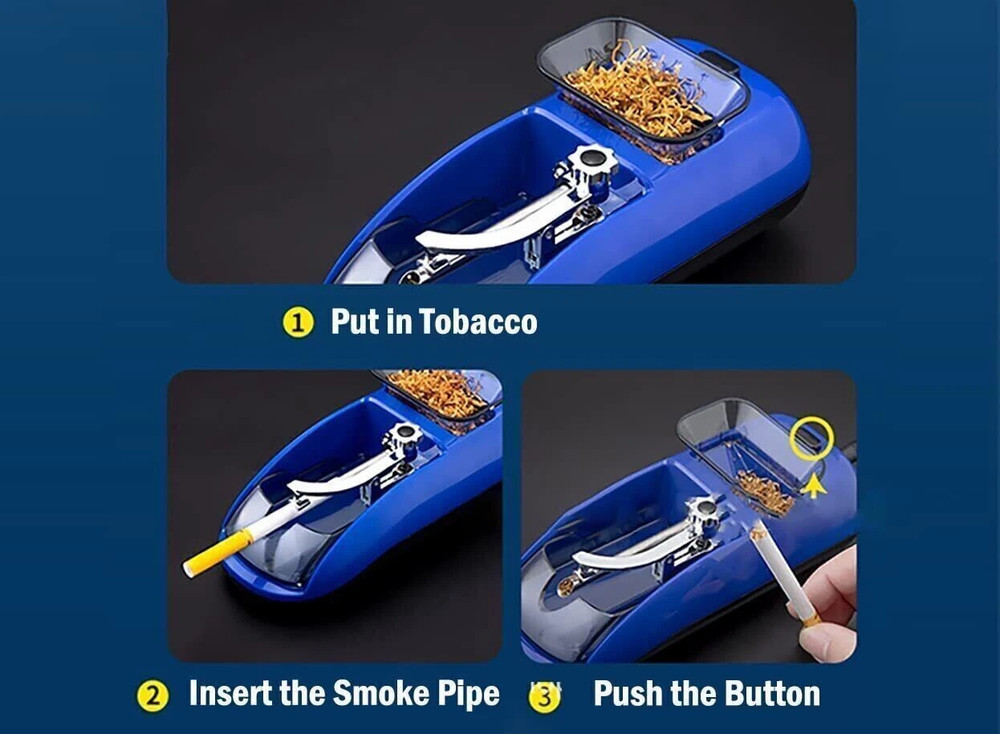 Cigarette Machine Automatic Electric Rolling Roller Tobacco Injector Maker US