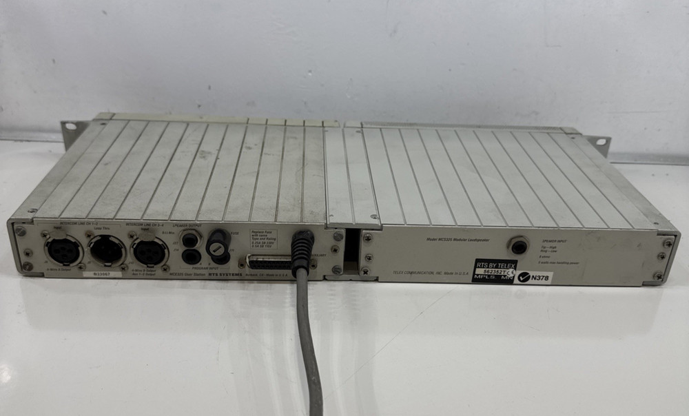 Telex / RTS MCE-325 Programmable User / MCS 325 speaker duo