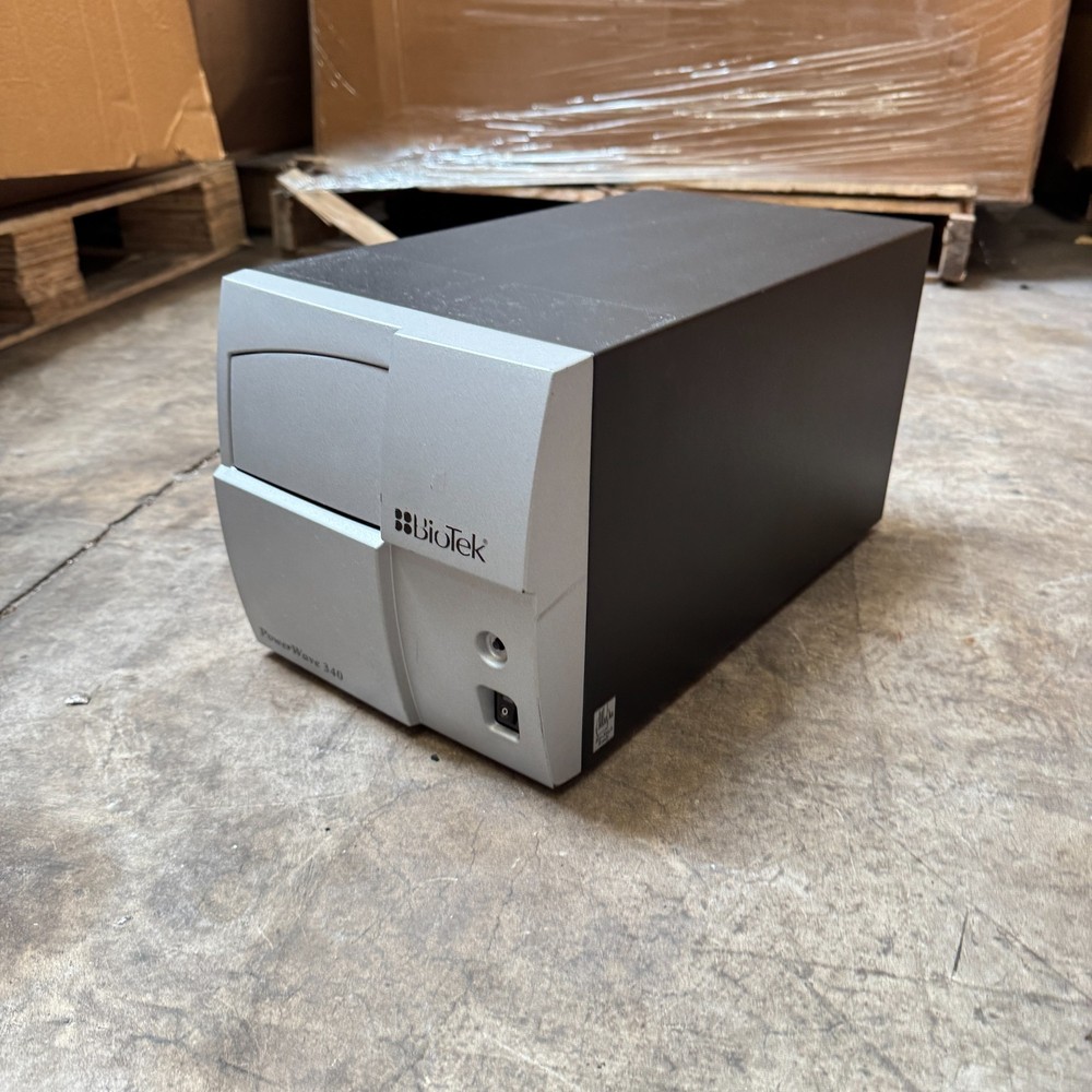 BioTek PowerWave 340 Microplate Spectrophotometer Reader Lab Equipment Tested