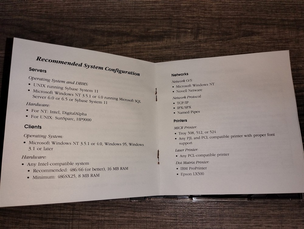 Platinum SQL Financial Software Version 4.1 PC CD-ROM for Windows NT UNIX 1997
