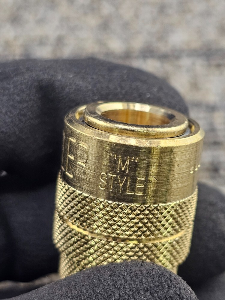 (QTY 4) Milton Kwik Change Coupler M Style 1/2" ID FNPT Brass Replacement