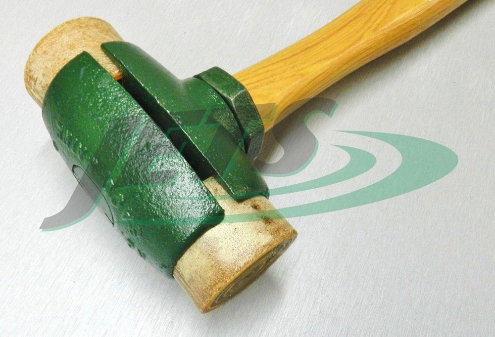 Rawhide Mallet Split Head Hammer #5 GARLAND 31005 with 2-3/4" Rawhide Faces