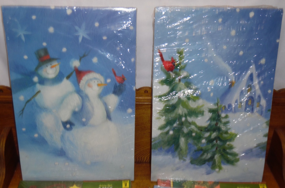 Assorted Various Size Unused Winter Holiday Christmas Gift Boxes