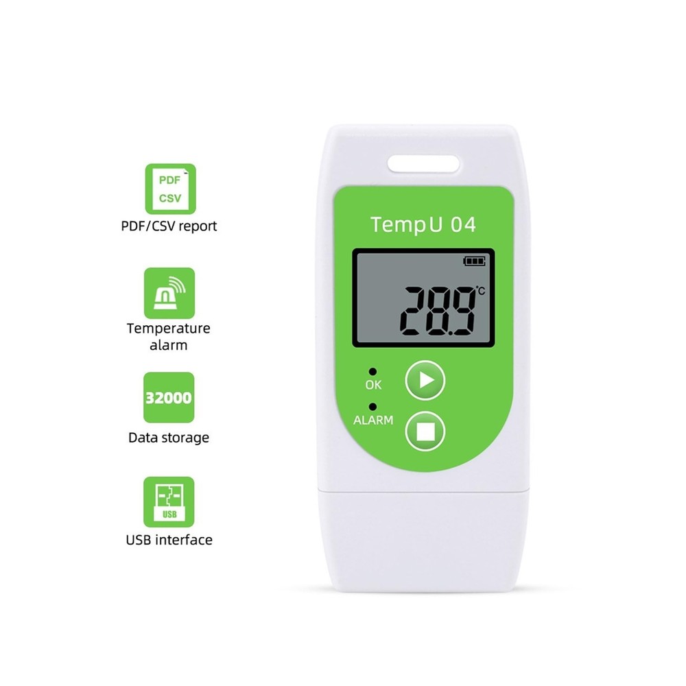 Temperature Data Logger USB Digital Temp Recorder Waterproof,Industrial Therm...