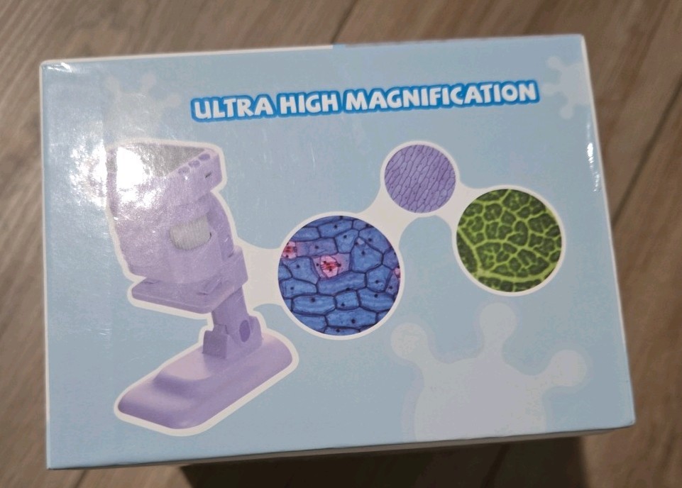 Portable Mini Microscope for Kids 1000x Microscope Magnification