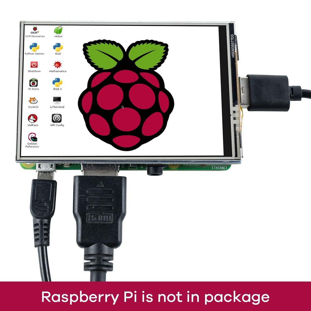 Hosyond 3.5 Inch 480x320 Touch Screen TFT LCD SPI Display Panel for Default