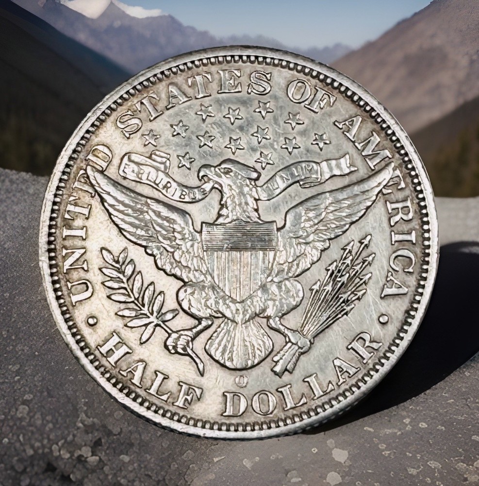 1995o 50c Barber Half Dollar, About Uncirculated