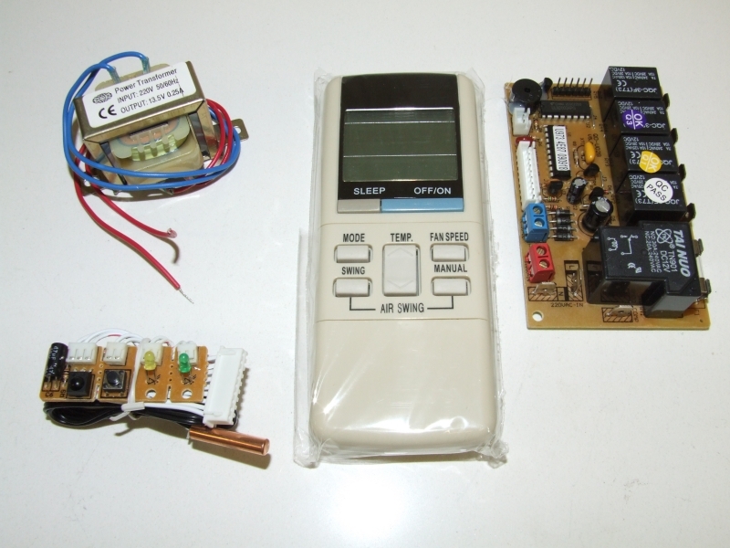 UNIVERSAL AIR CONDITIONER REMOTE CONTROL WITH PCB CONTROL BOARD RE387A