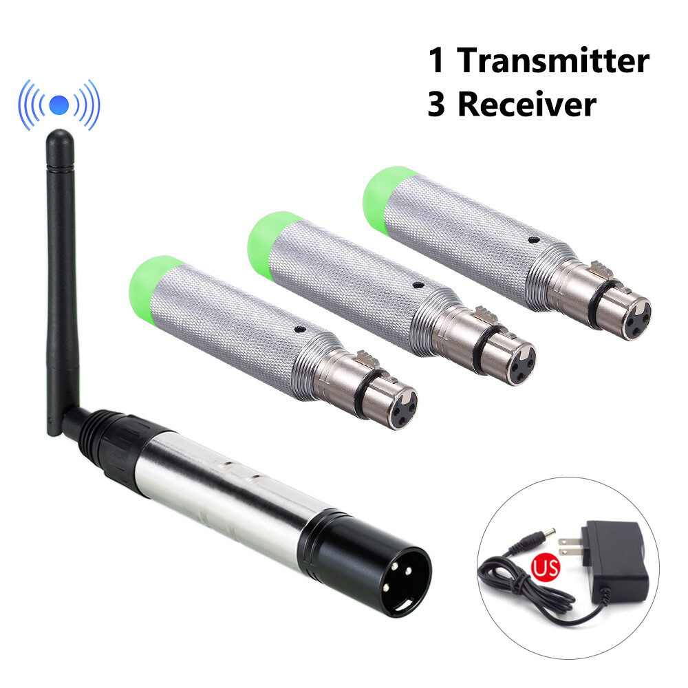 2.4G ISM DMX512 Wireless XLR Receiver & Transmitter For Stage Lights
