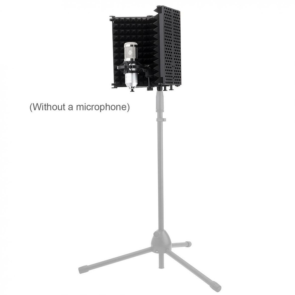 Microphone Isolation Shield Studio Mic Sound Absorbing Foam for Recording Studio