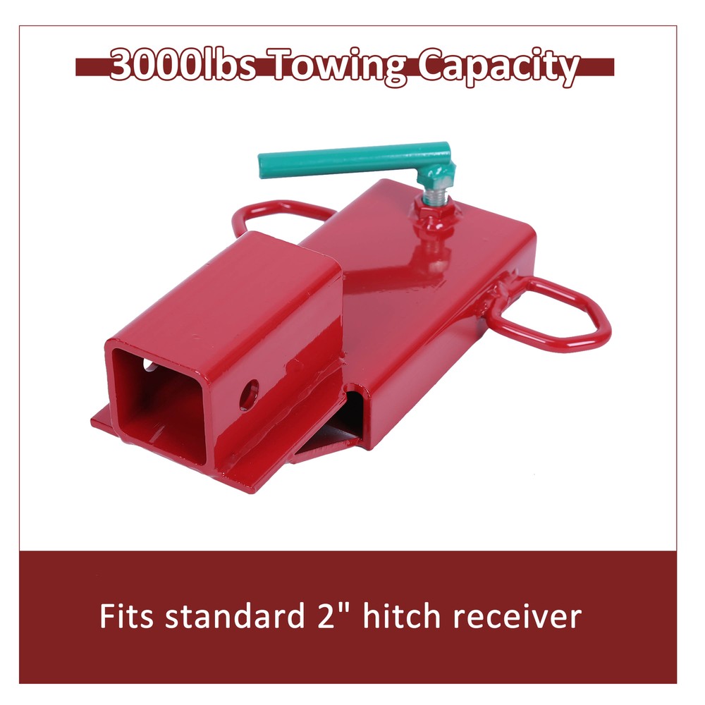 Clamp On Forklift Trailer Hitch 2" Receiver Attachment Fork Towing Adapter