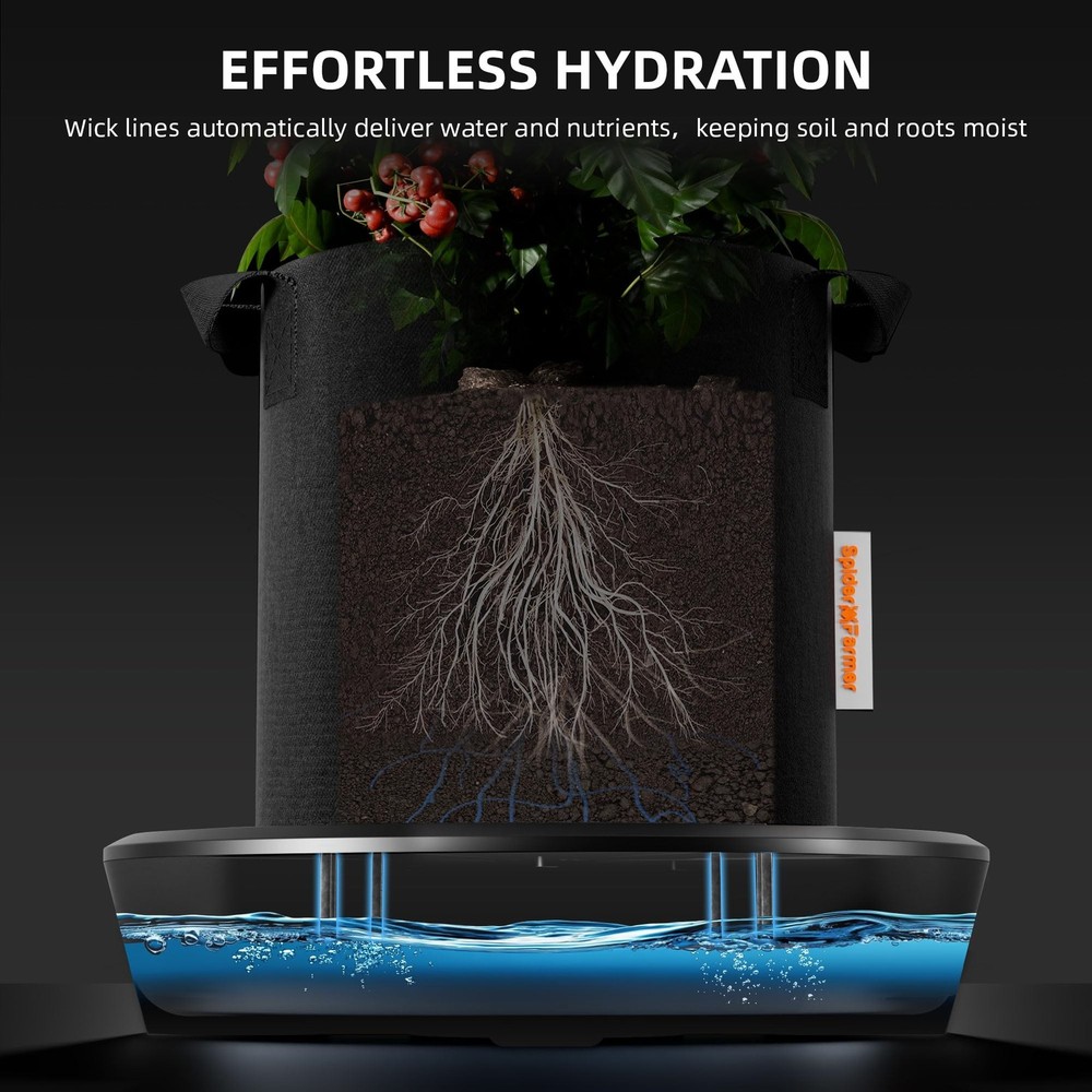 Spider Farmer Gravity-Fed Self-Watering System, 4-Pack Auto Watering System w...