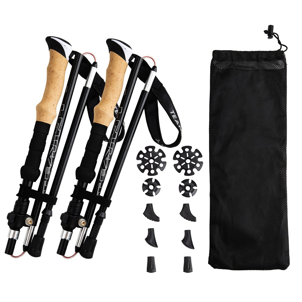 Lightweight Trekking Pole Adjustable Hiking Walking Stick Expandable Collapsible
