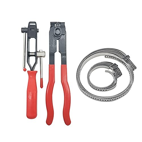 CV Boot Clamp Pliers CV Joint Ear Clamp Banding Tool with 12pcs Adjustable