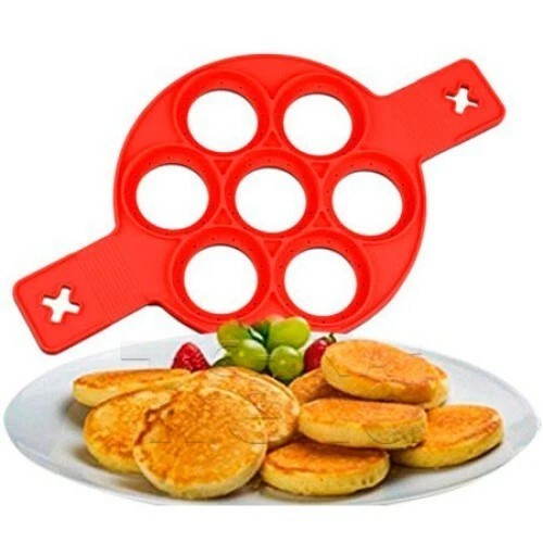 7 Round Silicone Pancake Nonstick Maker Mould Egg Flip Ring Maker Omelette UK