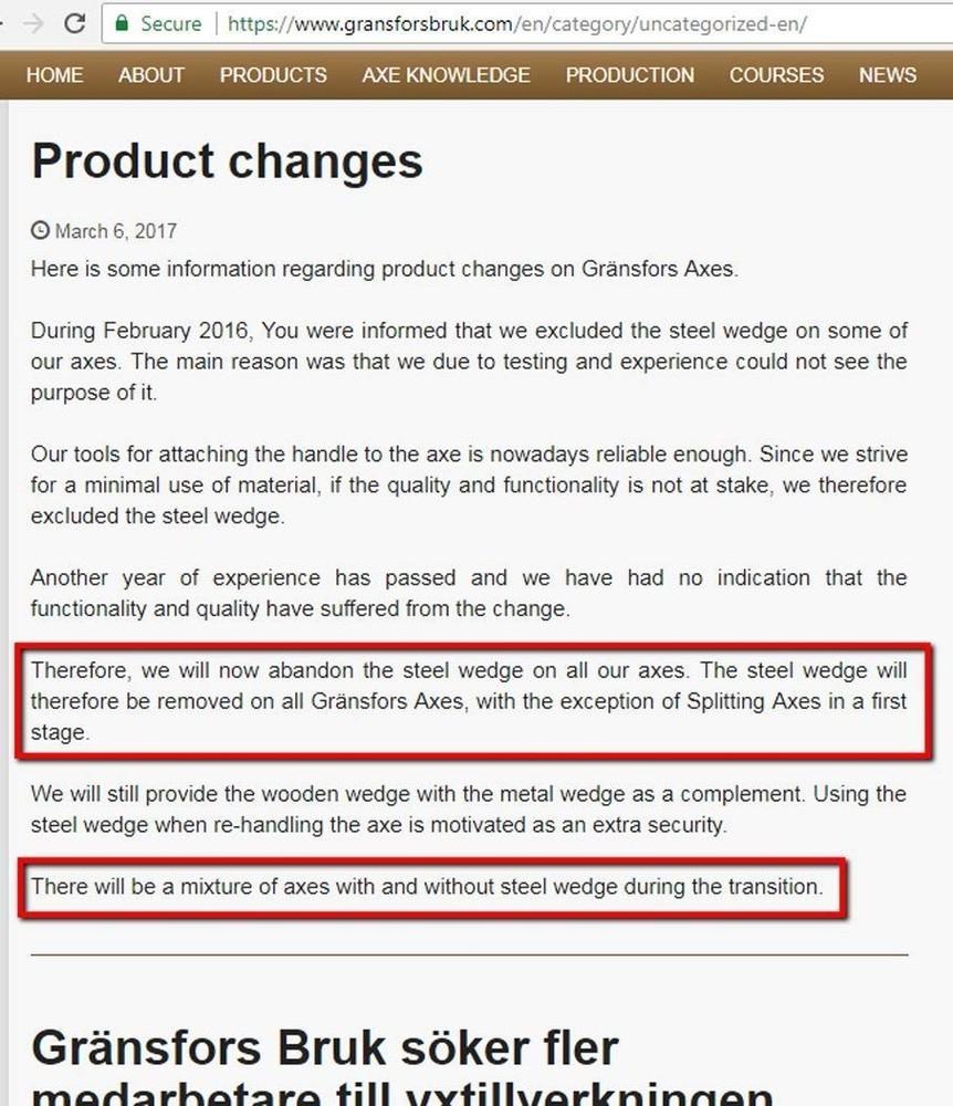 Gransfors Bruks Hand Hatchet