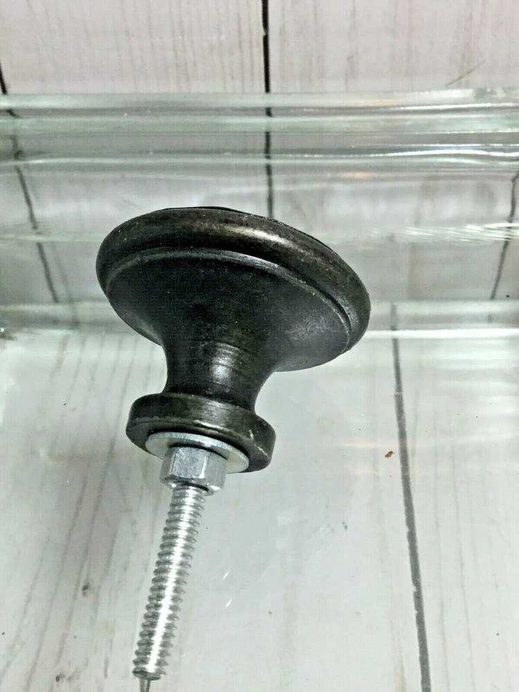 BRONZE KNOB -(2)- Hammer Top Cabinet Drawer Knob Pull