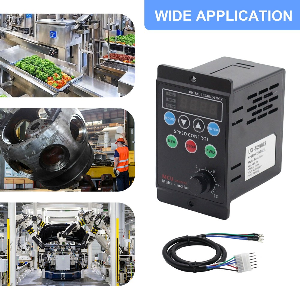 3A 120W AC 110V Digital Motor Speed Control MCU Controller Target Value Settable