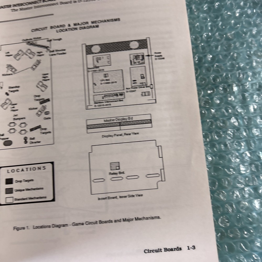 original Radical Bally ￼ pinball MACHINE manual Arcade Game