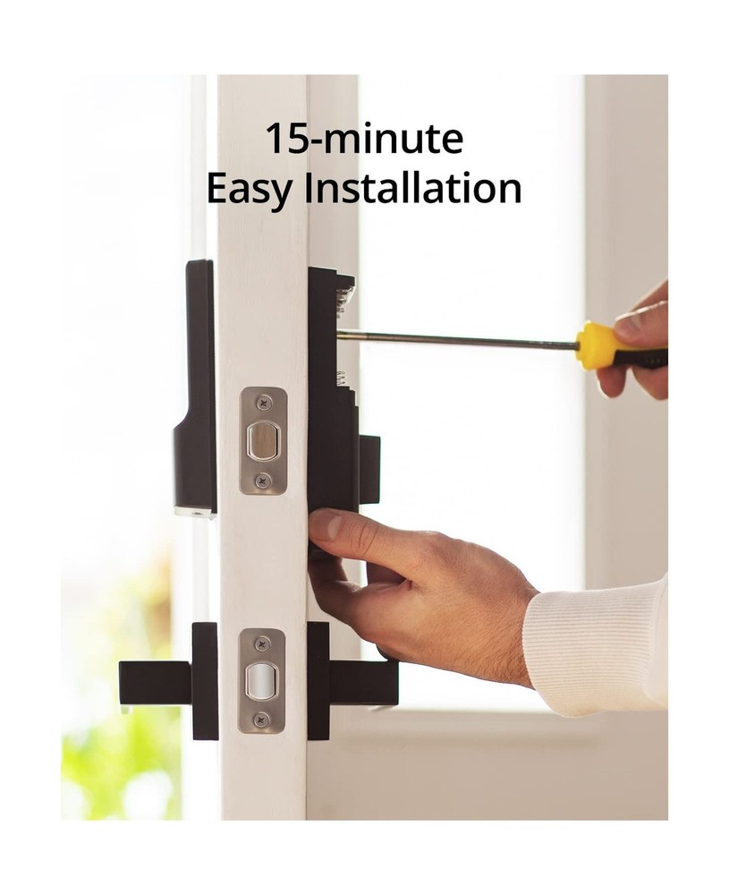 eufy Security Smart Lock C210, Keyless Entry Door Lock, Built-in WiFi Deadbol...