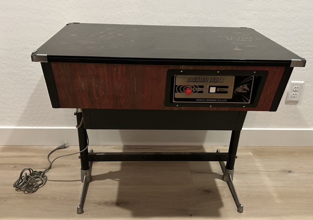 Original Table Top Arcade 1979 Invader Wars Produced By World Vending 2 Player