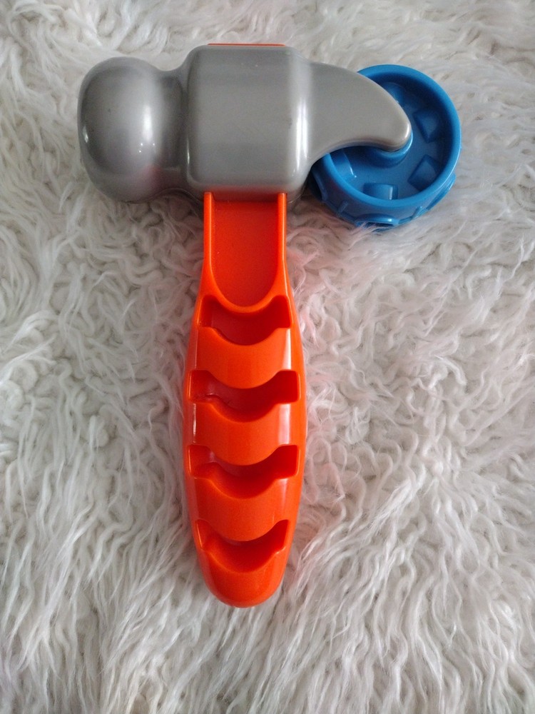 Play Doh Hammer Orange Handle Blue Shape Roller