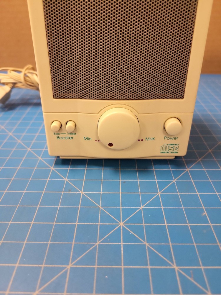 Addison Technologies Compact Disc Speakers Vintage Computer Audio Pair