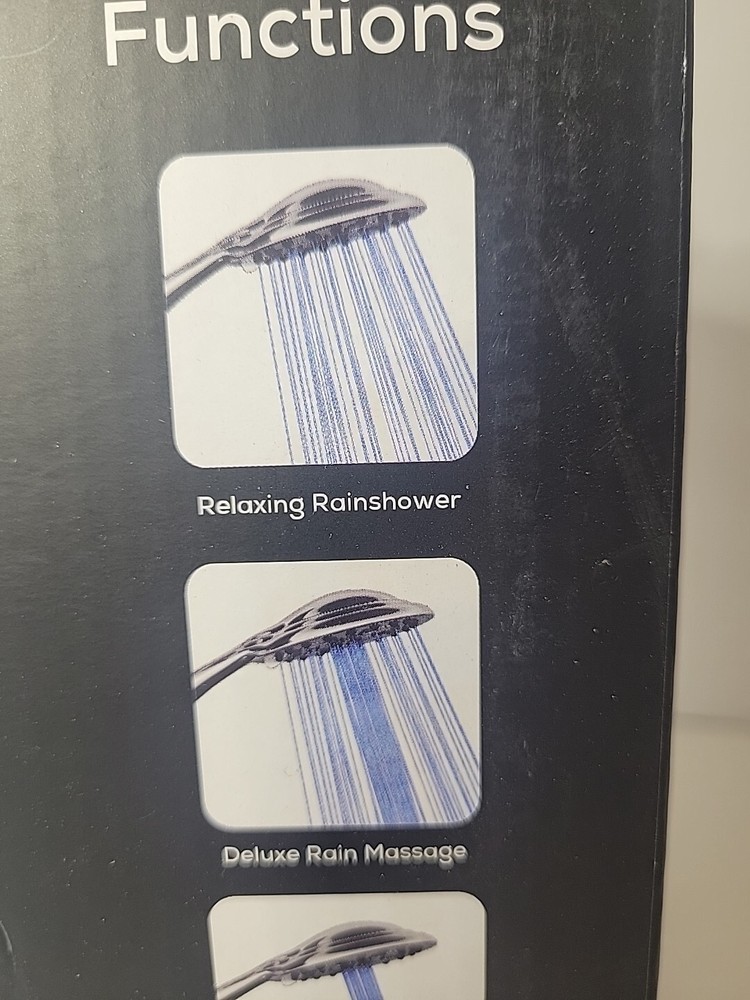 SparkPod 6 Spray Setting High Pressure Hand Held Shower Head - 6" Wide Angle