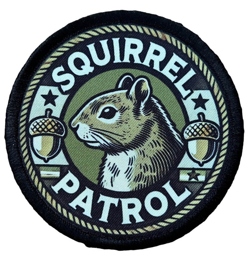 Secret Squirrel Morale Patch for Militay Airsoft Gear