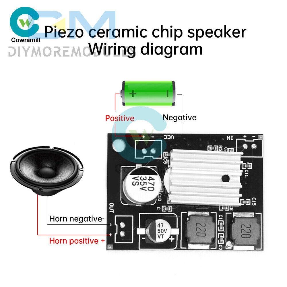 5-27V Piezoelectric Ceramic Horn Power Amplifier Board Speaker Power Amp Module