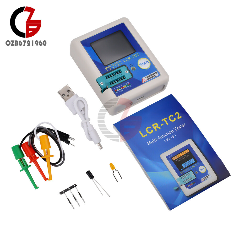 LCR-TC2 Transistor Tester high-precision upgraded version V3.1E with Accessories