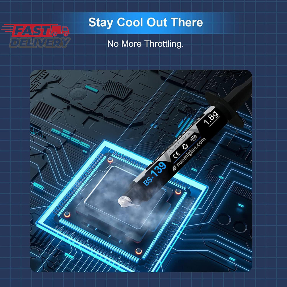 Thermal Paste, 1.8G with Toolkit CPU Paste Thermal Compound Paste Heatsink for I