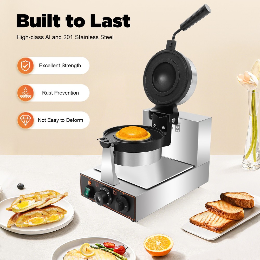 Commercial Electric Burger Maker Panini Hamburger Press Baking Machine 1000W