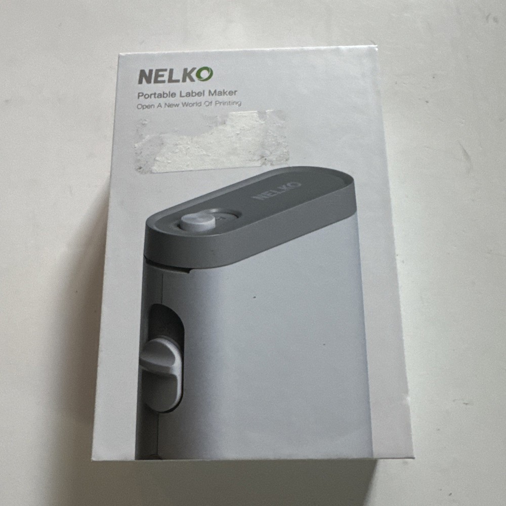 Nelko P21 Wireless Mini Label Maker Bluetooth Label Printer White