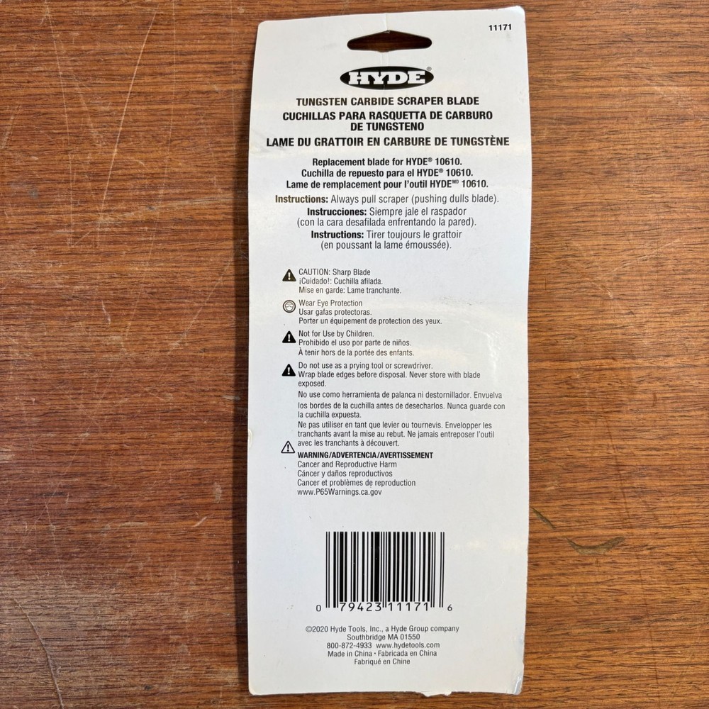 Tungsten Carbide Scraper Blade Replacement 25 Pack