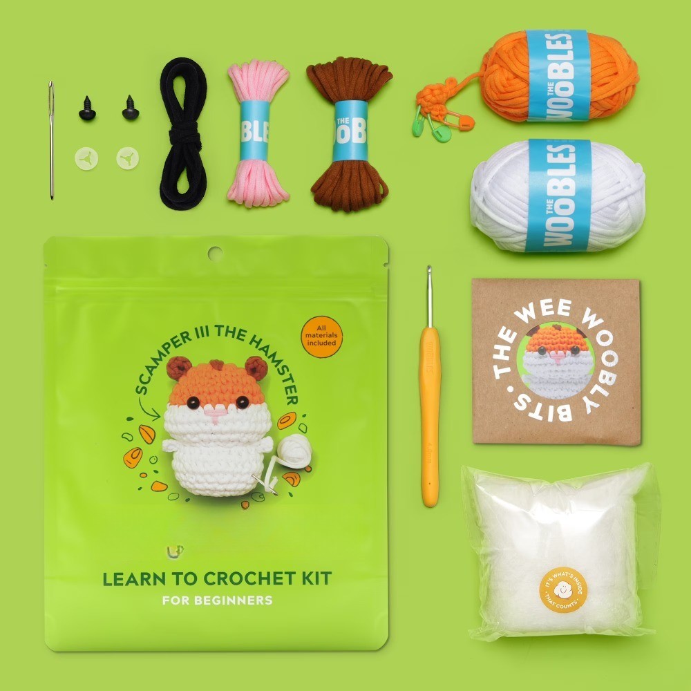 Beginner Crochet Amigurumi Kits - Hamster