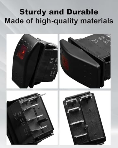 Replace 308-1062 Rocker Switch 5 Pin ON-Off-ON, Remote Start Switch with