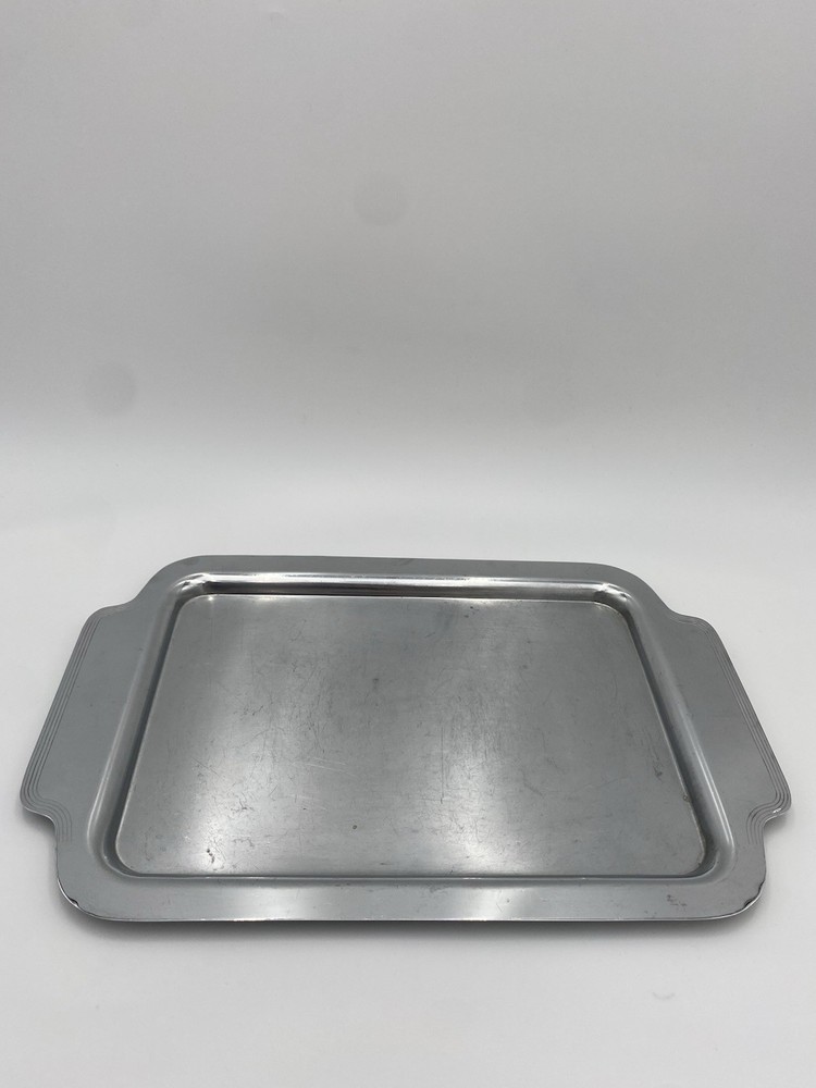 Vintage Silverplate Rectangular Serving Tray with Handles 20” x 12” Classic