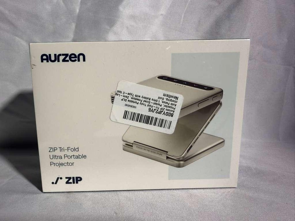 Aurzen ZIP Tri-Fold Mini Projector DZ001 (A4)