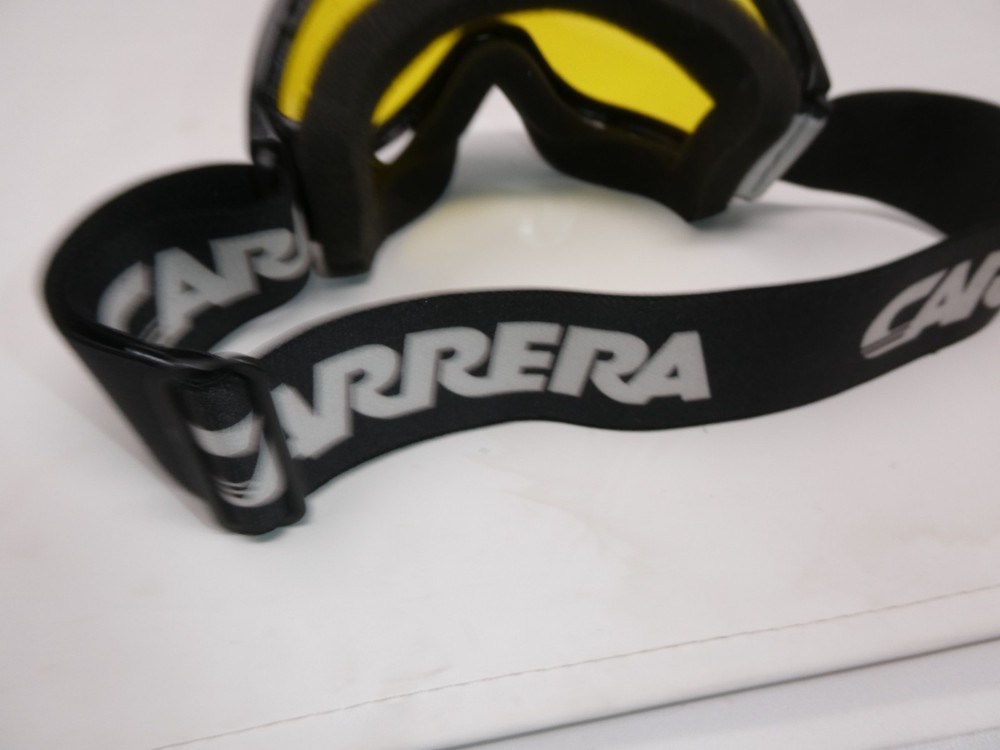 Carrera Ski Snowboard Goggles Black Frame Gold Replaceable Lens