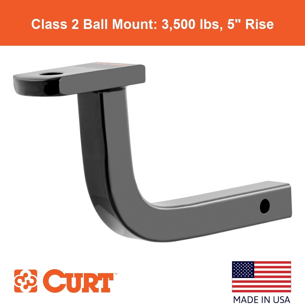 Class 2 Ball Mount (1-1/4" Shank, 3,500 lbs., 5" Rise, 9-5/8" Long)