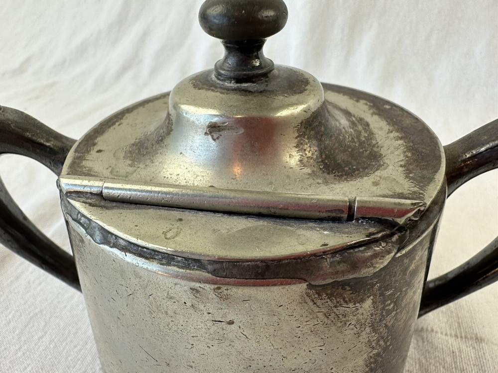 Albert Pick & Co Chicago Silver Plated On Nickle Silver 5174 sugar hinged lid
