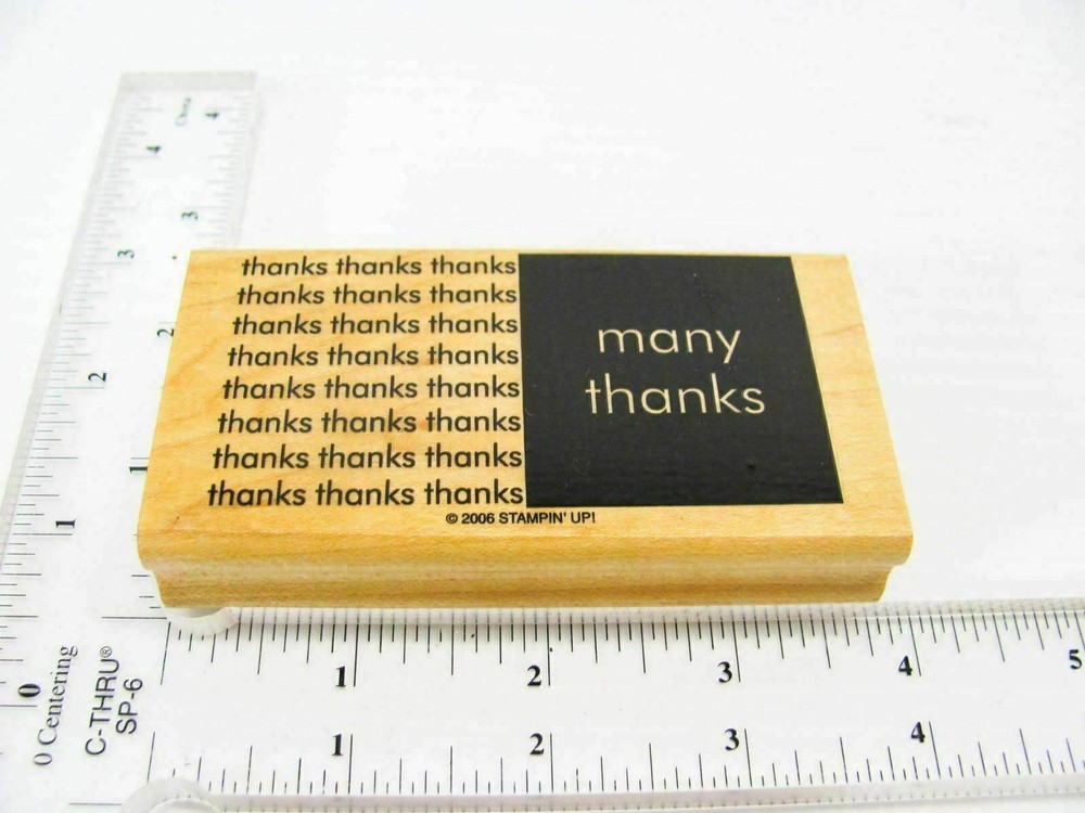 Many Thanks Rubber Stamp - Stamp Set A458