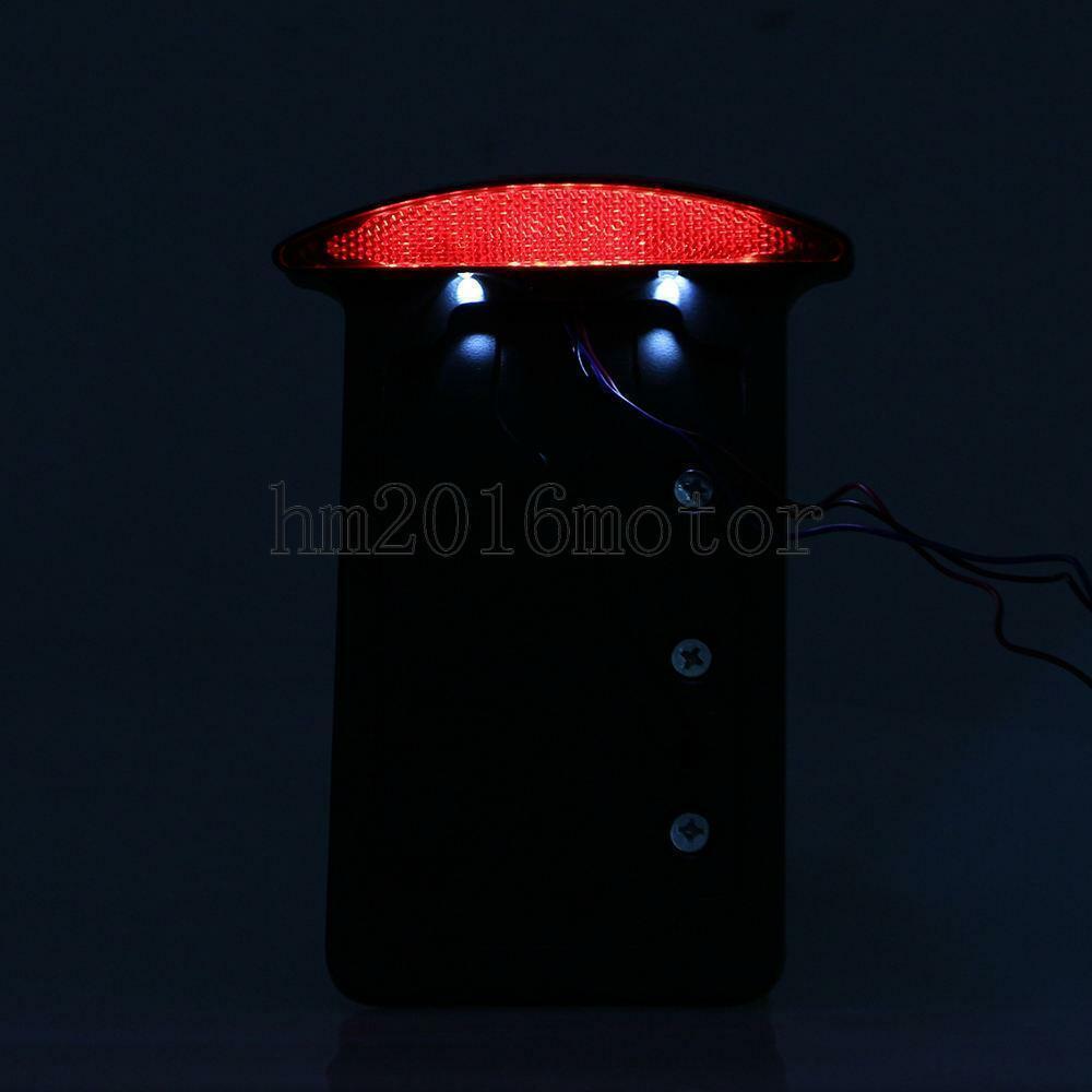 Black Side Mount License Plate Bracket Tail Light for Harley-Davidson Motorcycle