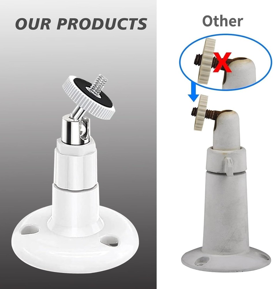 2 Pack Wall Mount Compatible with SimpliSafe Outdoor Security Camera,360°Rotate.