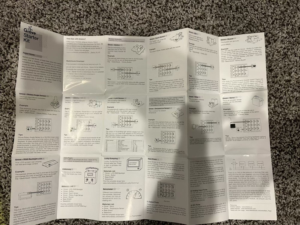 Grove Starter Kit rapid prototyping, STEM education, and learning Arduino coding