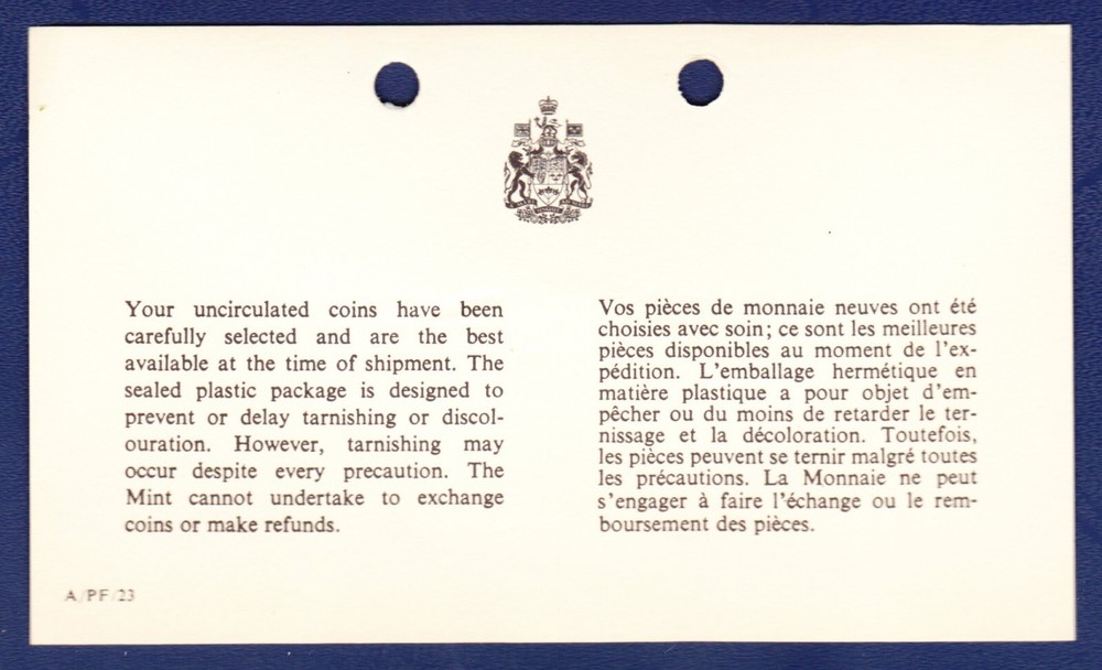 1972 CANADA PROOF-LIKE SET IN ORIGINAL PACKAGING